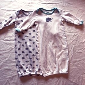 Long Sleeve Elephant Bodysuit Size 0-6 month